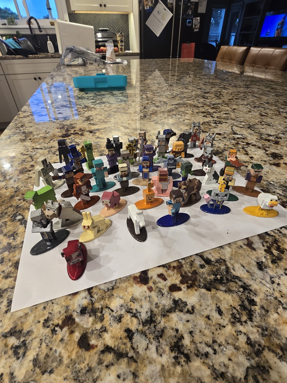Minecraft Mini Character Pack — Assorted Metal Toy Figures Set Of 41
